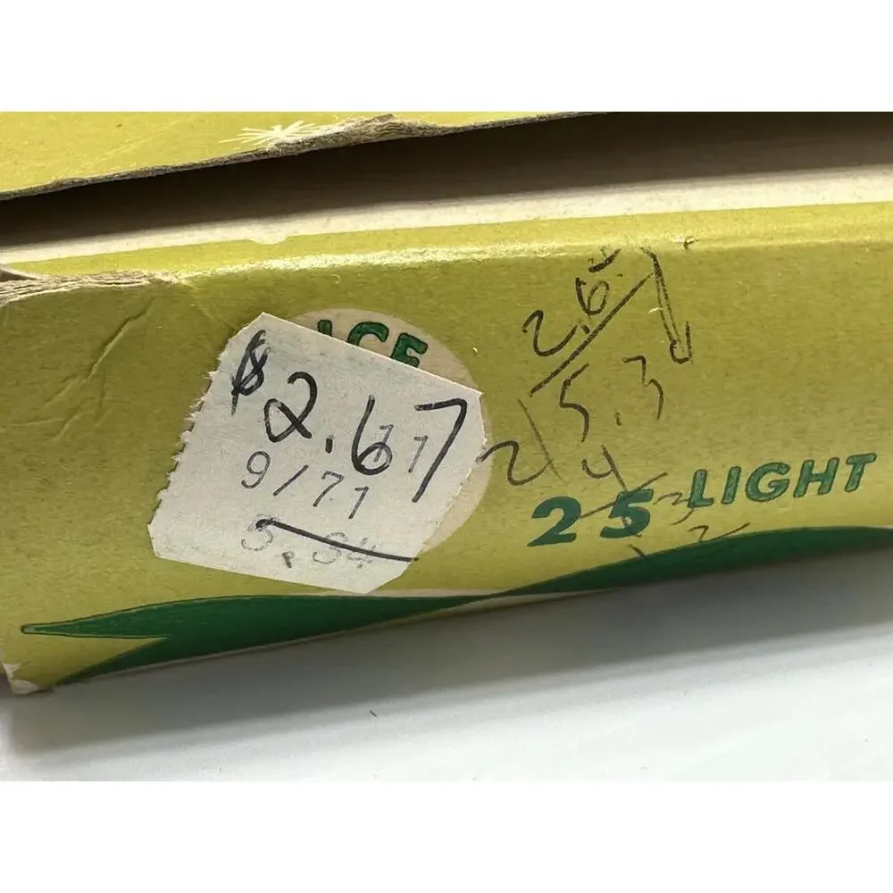 2 Vintage Sets Gleam Lites Twinkle Christmas 25 Lights‎ Indoor Blinking Forking